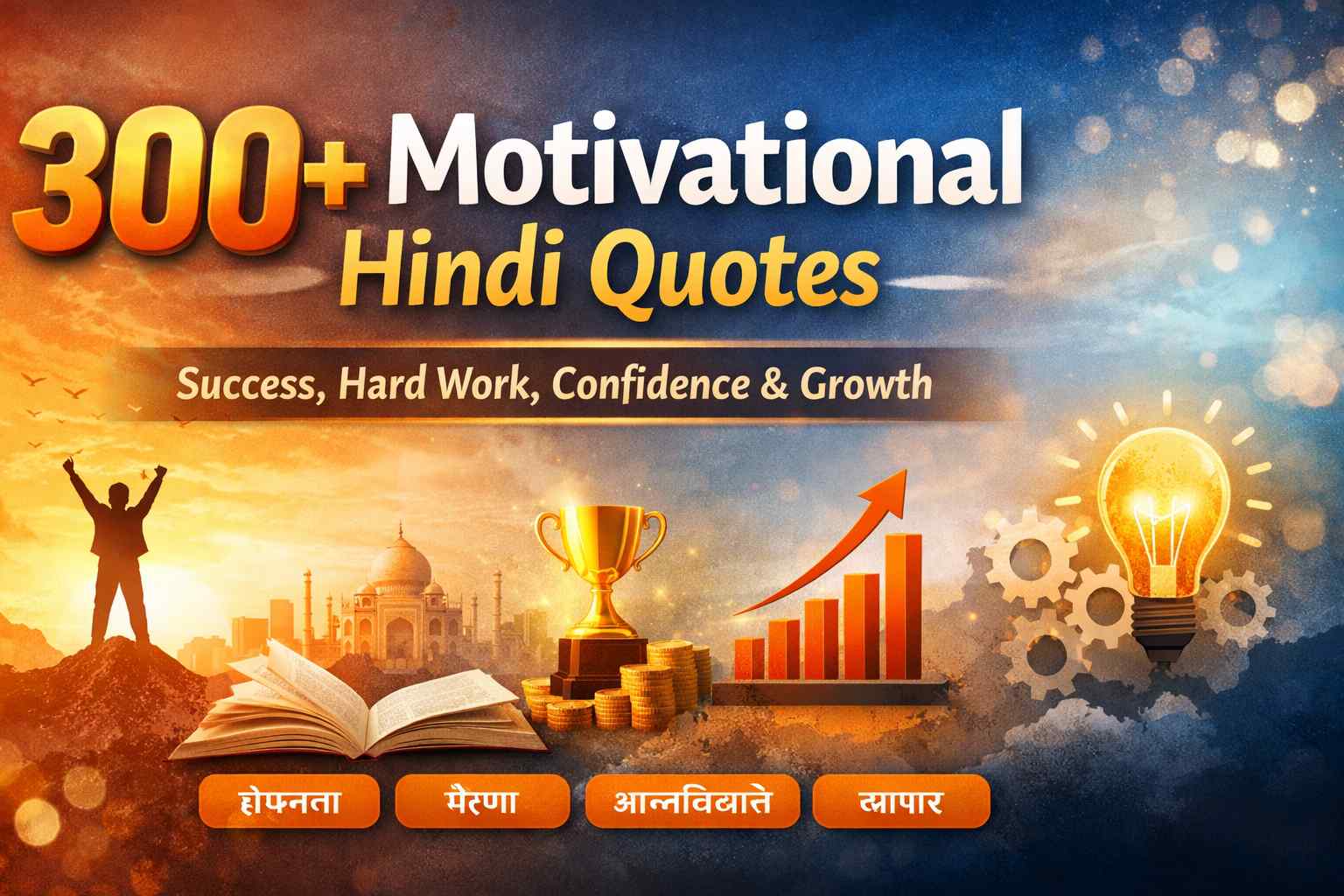 300+ Powerful Motivational Hindi Quotes for Success, Confidence & Growth (2026)